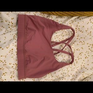 Lulu lemon sports bra . Blush. Size 6.